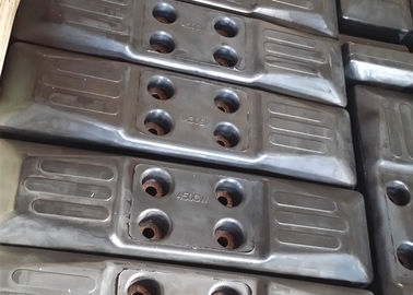লাইটওয়েট ডোজার ট্র্যাক প্যাড, ইস্পাত ট্র্যাক জন্য 450mm দৈর্ঘ্য রাবার প্যাড