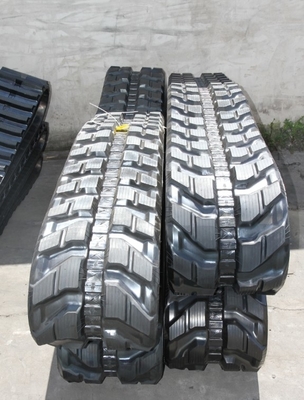 নির্মাণ যন্ত্রপাতি জন্য 400x72.5x74W Excavator রাবার ট্র্যাক
