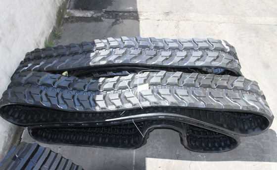 নির্মাণ যন্ত্রপাতি জন্য 400x72.5x74W Excavator রাবার ট্র্যাক