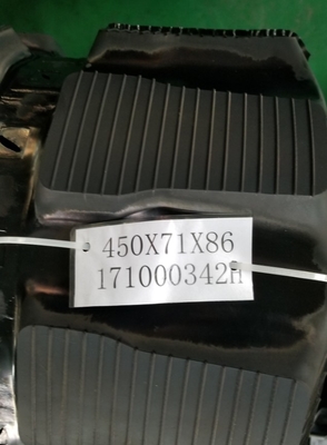 450x71x86 308BSR এক্সক্যাভেটর রাবার ট্র্যাক মোট দৈর্ঘ্য 71x86 6106mm