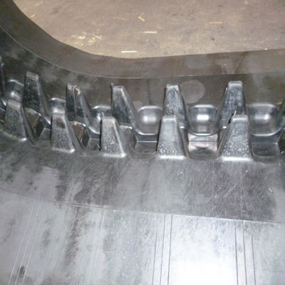 600*125*62 OEM Cralwer ডাম্পার RT800 ডাম্পার রাবার ট্র্যাক