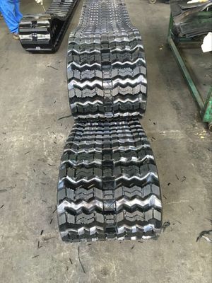 ZZS450X86X55/56 জিগজ্যাগ প্যাটার্ন স্কিড স্টিয়ার লোডার রাবার ট্র্যাক