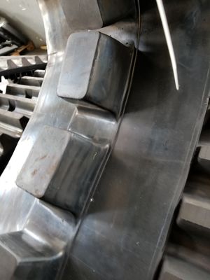 406x152.4x52 Asphalt Paver Dynapac F141CR/R141CS এর জন্য রাবার ট্র্যাক ফিট