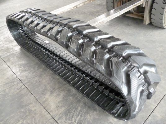 নির্মাণ যন্ত্রপাতি জন্য 400x72.5x76W Excavator রাবার ট্র্যাক