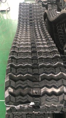 320x86x55/400x86x55/450x86x55 জিগজ্যাগ প্যাটার্ন স্কিড স্টিয়ার লোডার রাবার ট্র্যাক