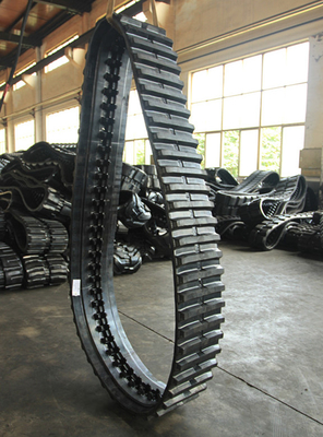 Komatsu CD23 এর জন্য 90mm পিচ হার্ভেস্টার রাবার ট্র্যাক 320mm চওড়া