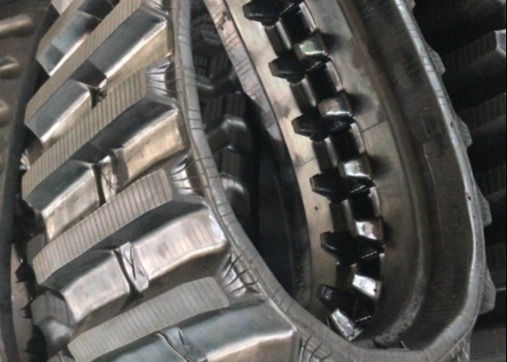 Komatsu CD23 এর জন্য 90mm পিচ হার্ভেস্টার রাবার ট্র্যাক 320mm চওড়া
